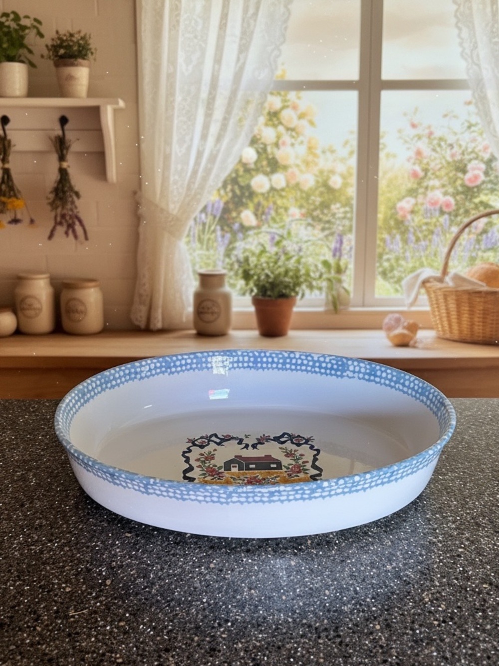 Vintage 1990’s Oval Baking/Casserole Dish 11x8x2
